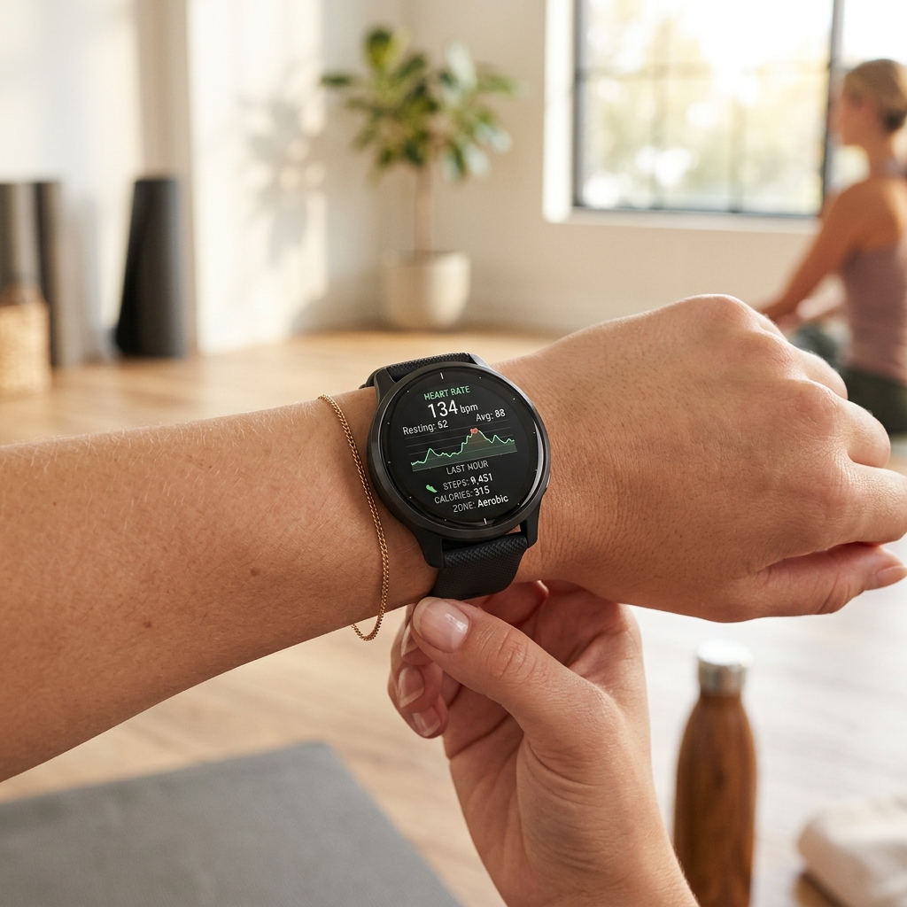 Wellness tracking interface on a smartwatch